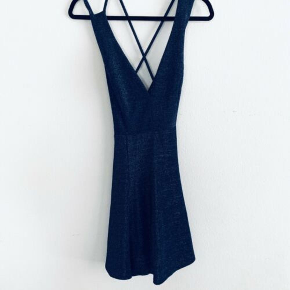 Lulus You Glow Girl Blue Backless Skater Dress - Picture 3 of 6